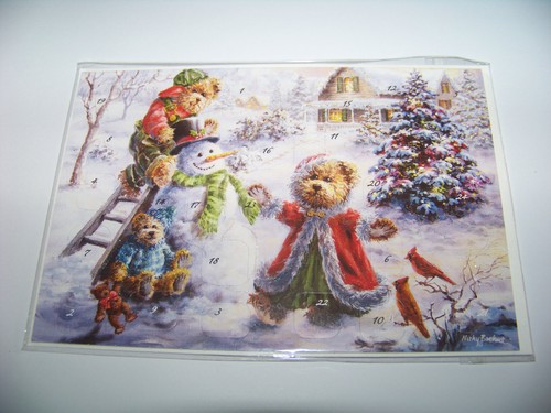 Adventskalender karte - adventskalender,