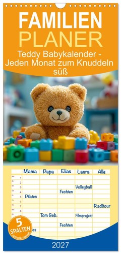 Familienplaner 2027 teddy - 2027,