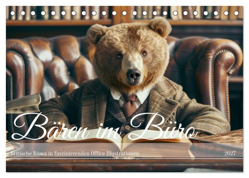 Bären büro tischkalender - im,