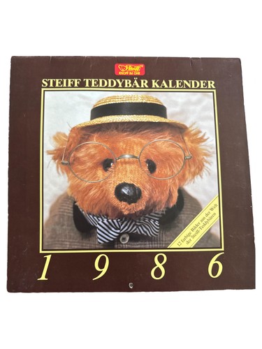Steiff teddybär kalender 1986 - steiff,